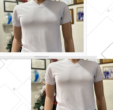 PNP WHITE V-NECK UNDERSHIRT